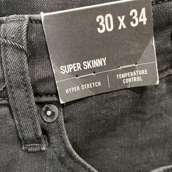 Express super skinny jeans in black 30x34 - Picture 2 of 7